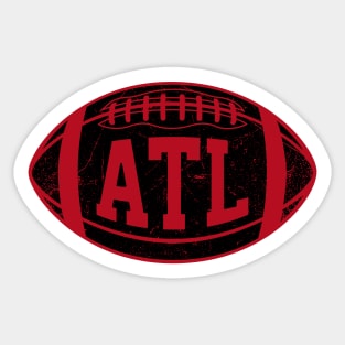 ATL Retro Football - White Sticker